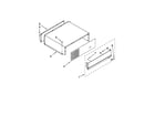 KitchenAid KBLC36FTS05 top grille and unit cover parts diagram