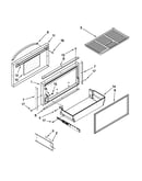 Freezer door and basket parts