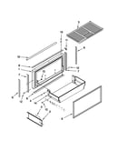 Freezer door and basket parts