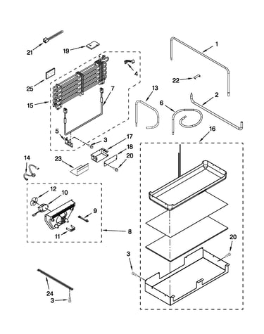 Lower unit and tube parts