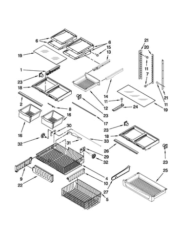 Shelf parts