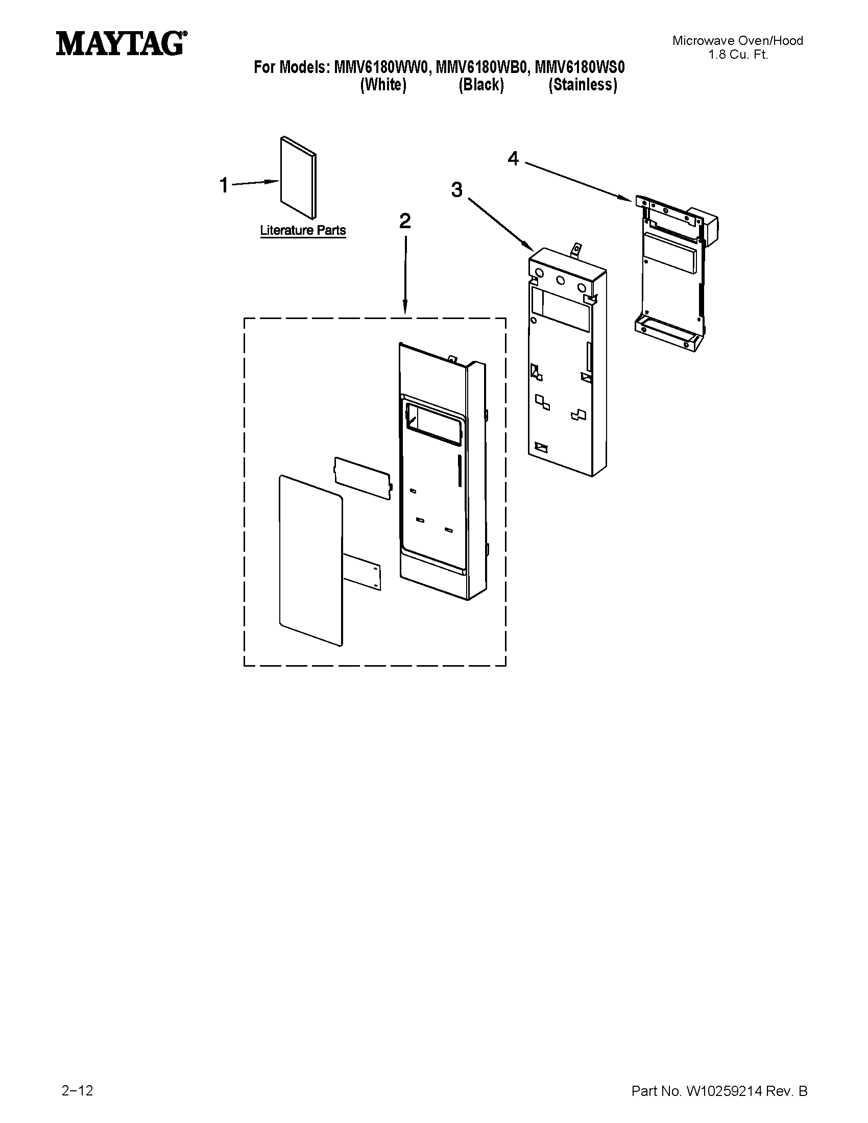 Control panel parts