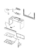 Cabinet and installation parts