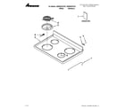 Amana AER5522VCW1 cooktop parts diagram