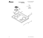 Amana AER5524XAD1 cooktop parts diagram