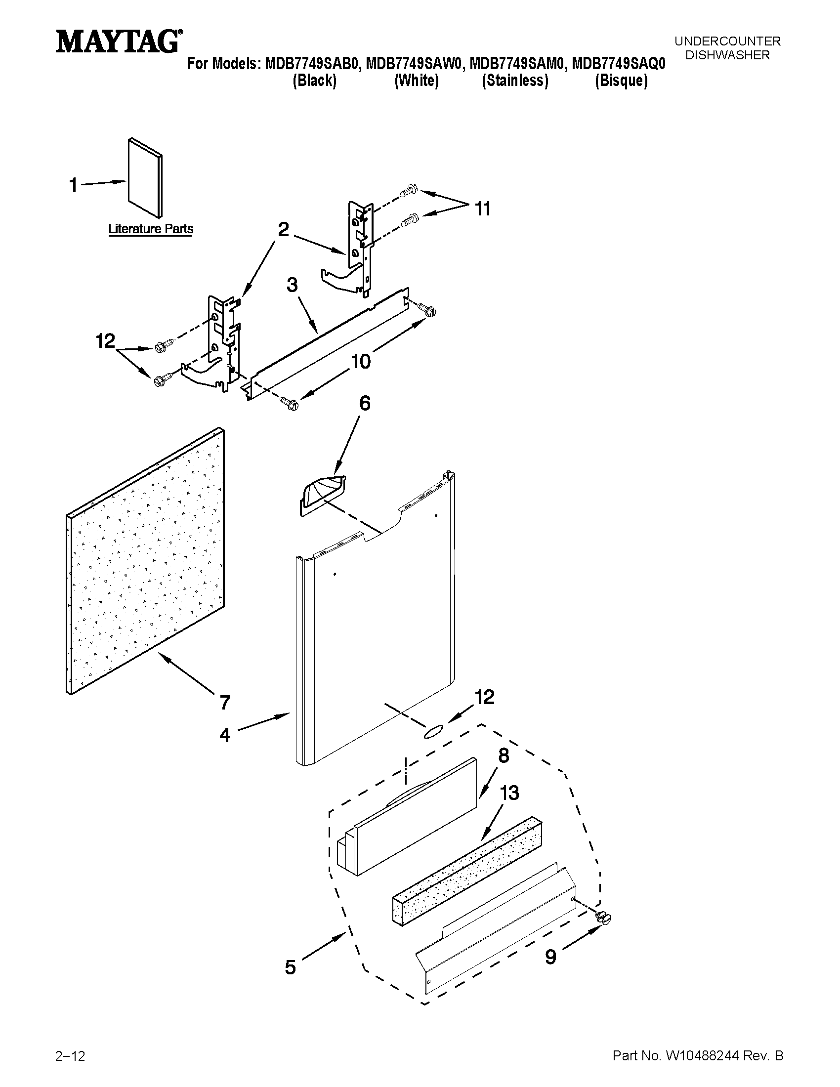 Door and panel parts