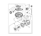 Maytag MDB7749SAQ0 pump and motor parts diagram