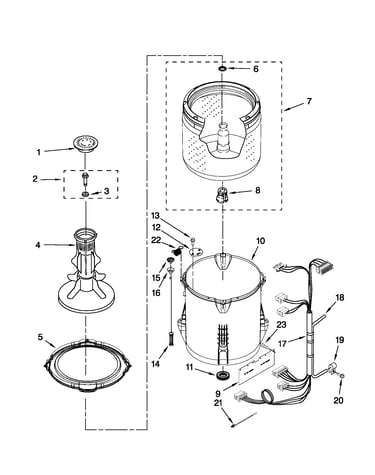 Basket and tub parts