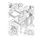 Maytag MLE20PDBYW0 dryer cabinet parts diagram