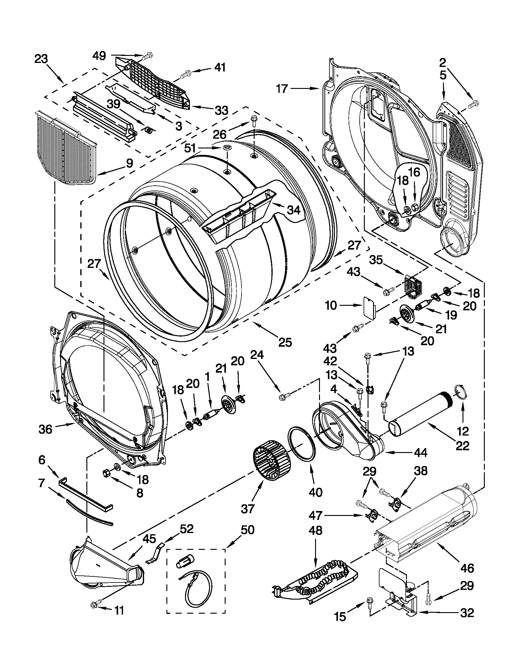 Bulkhead and blower parts