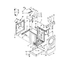 Maytag MLE20PRBYW0 washer cabinet parts diagram