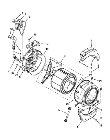 Tub and basket parts