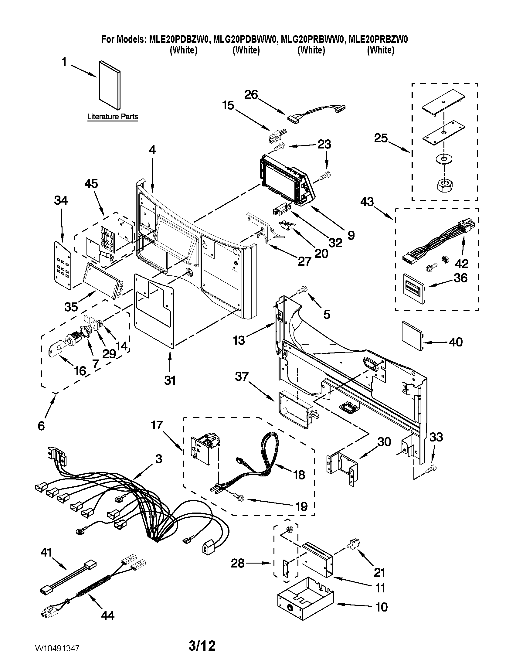 Control panel parts