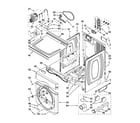 Maytag MLE20PRBZW0 dryer cabinet parts diagram