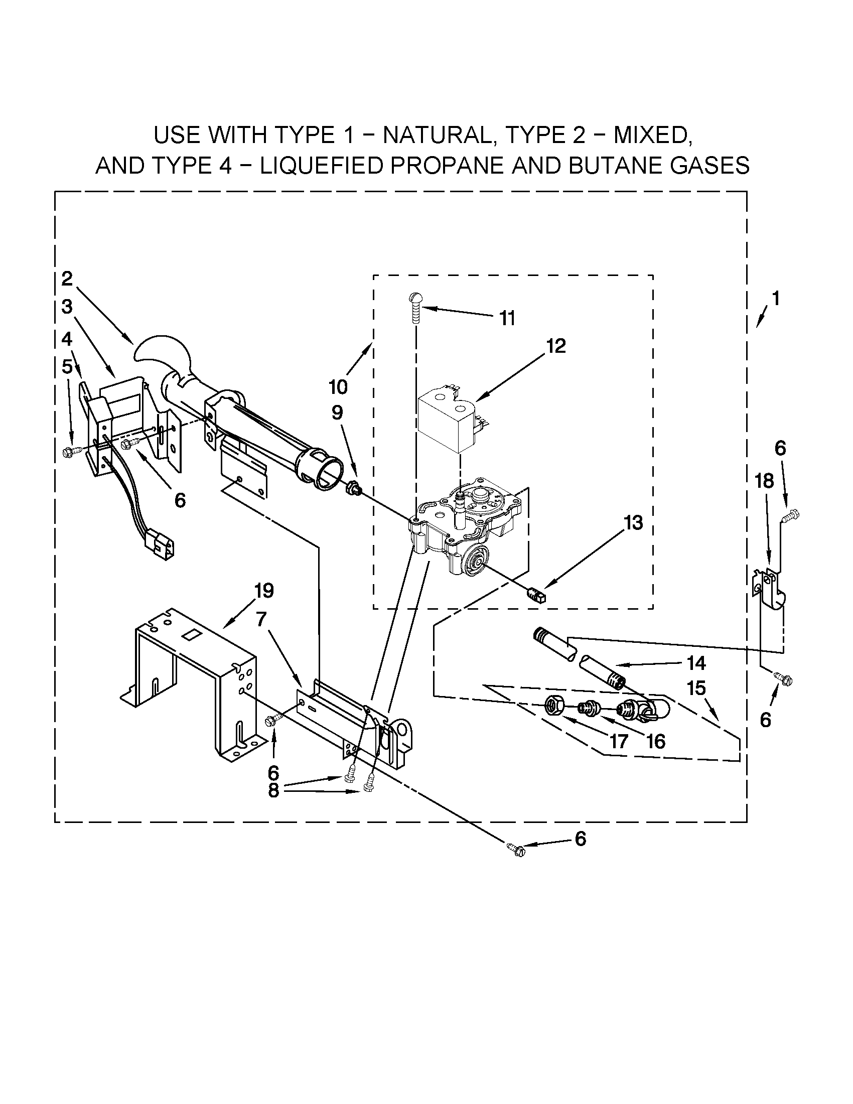 Dryer burner assembly parts