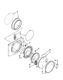 Washer door parts