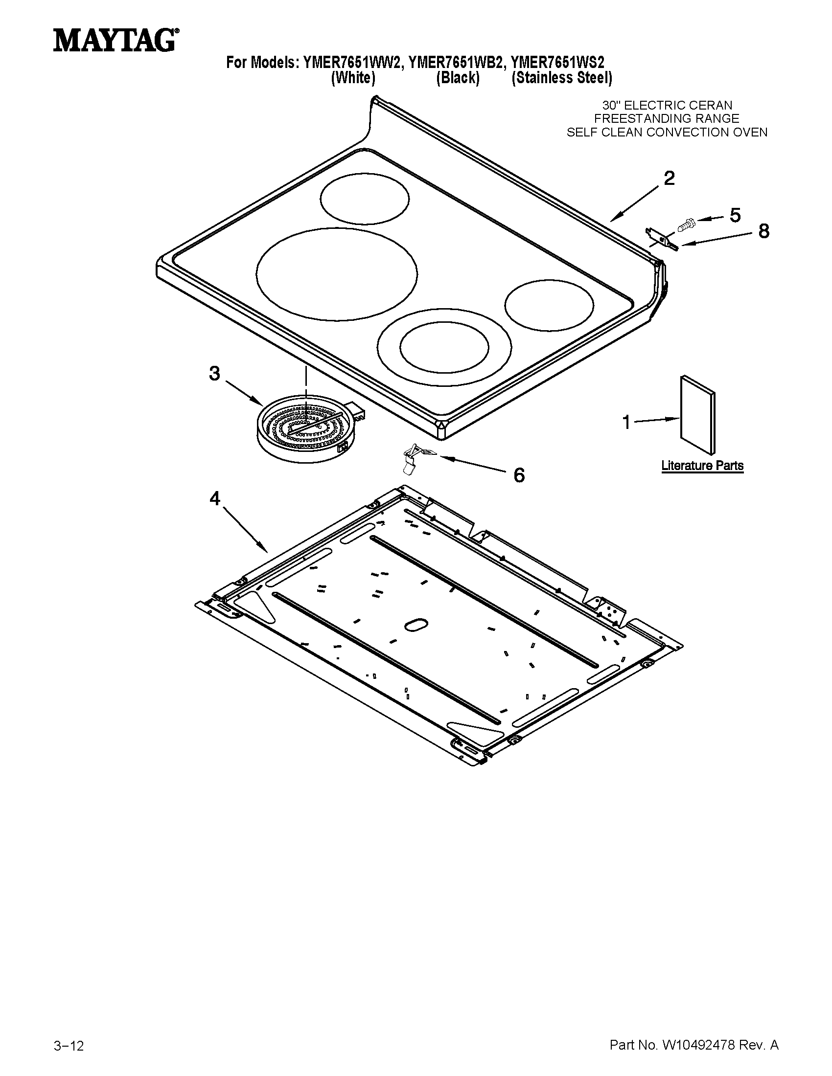 COOKTOP PARTS