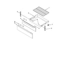Maytag YMER7651WS2 drawer & broiler parts diagram