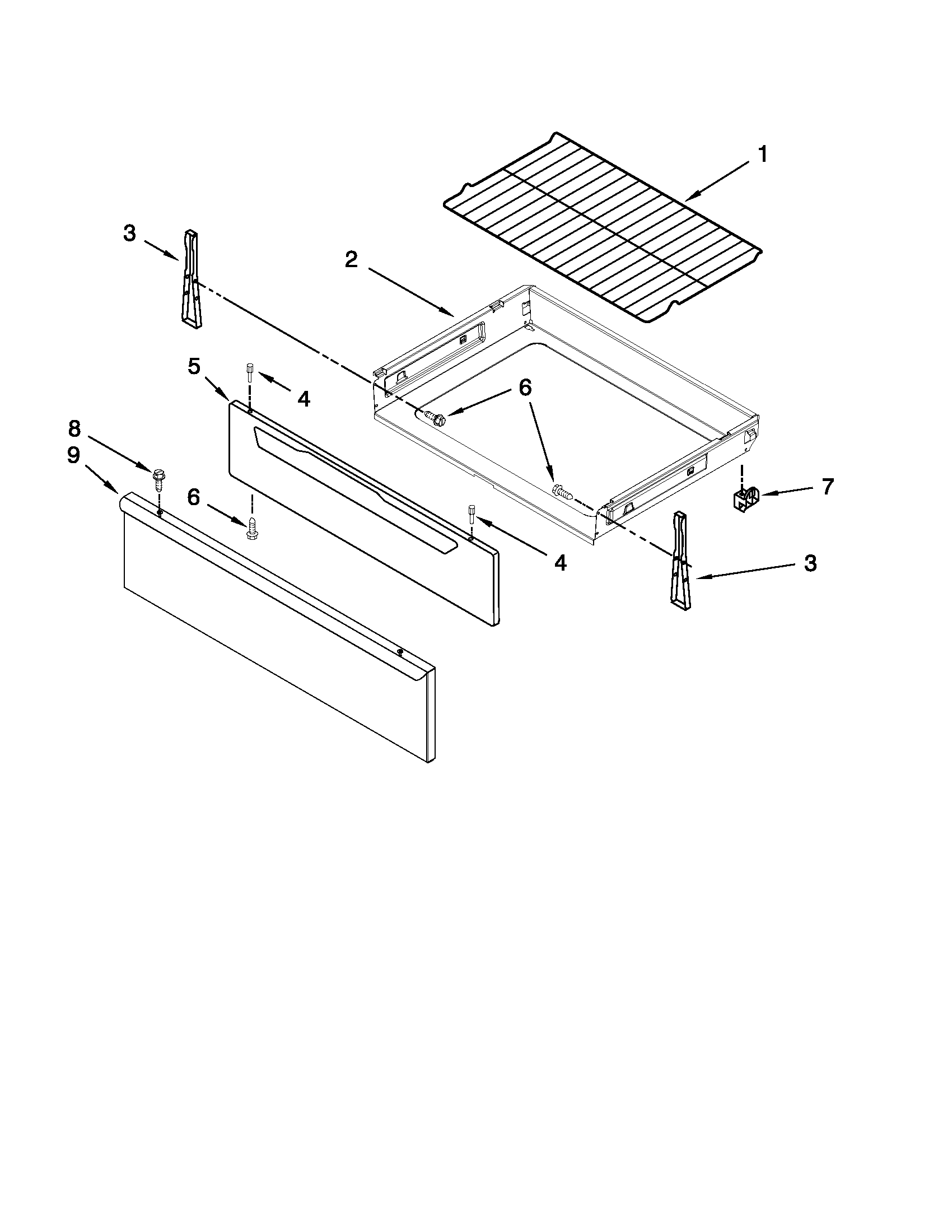 Drawer & broiler parts