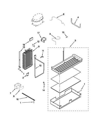 Lower unit and tube parts