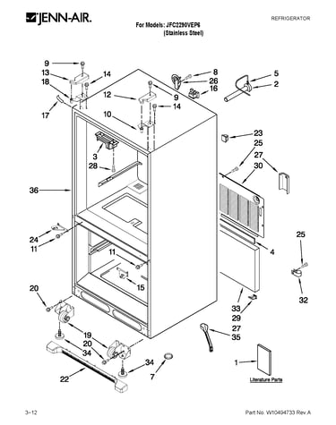 Cabinet parts