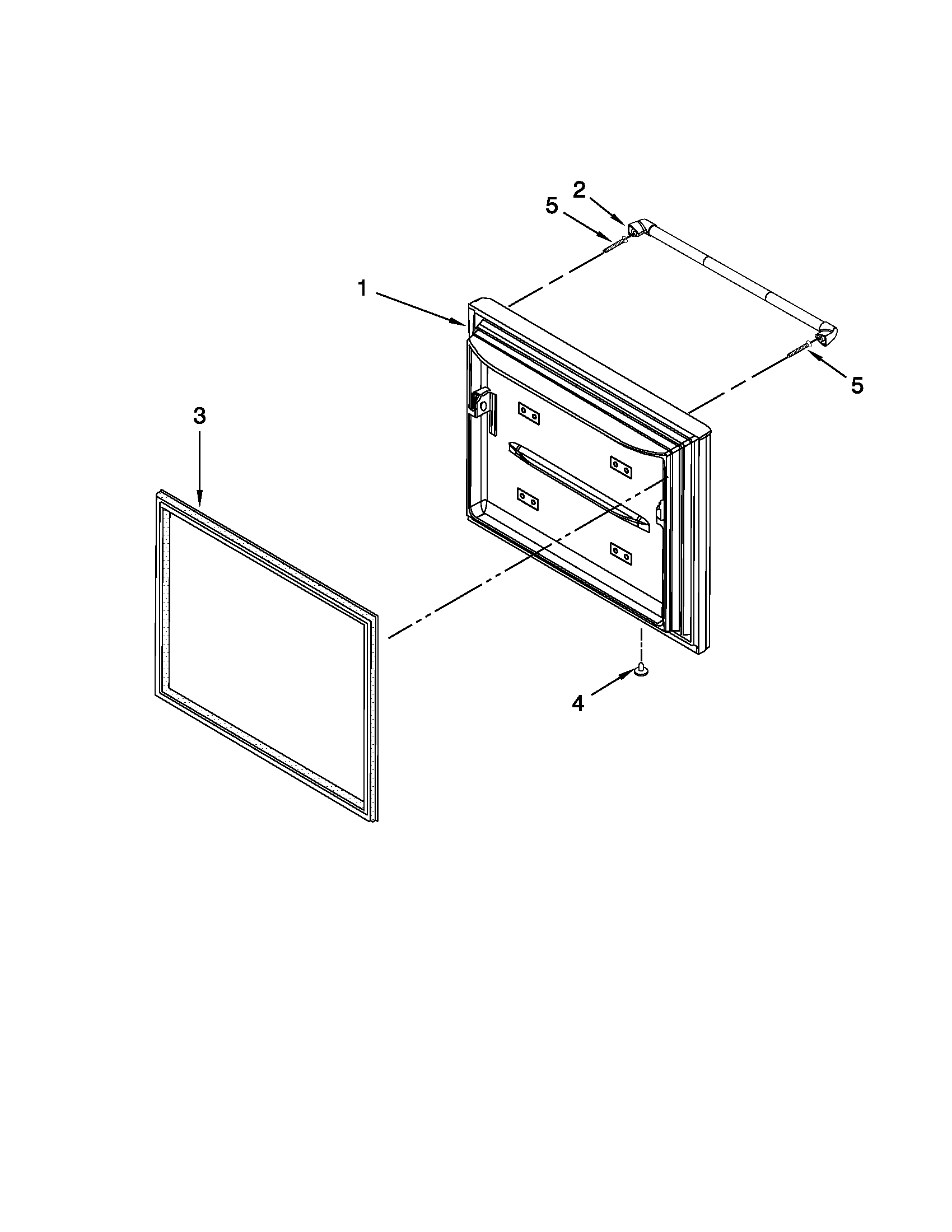 Freezer door parts