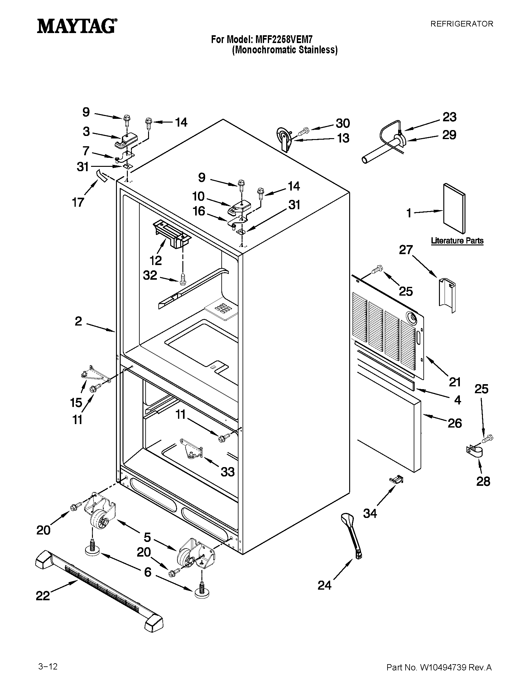 CABINET PARTS