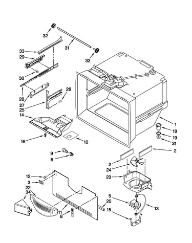 Freezer liner parts