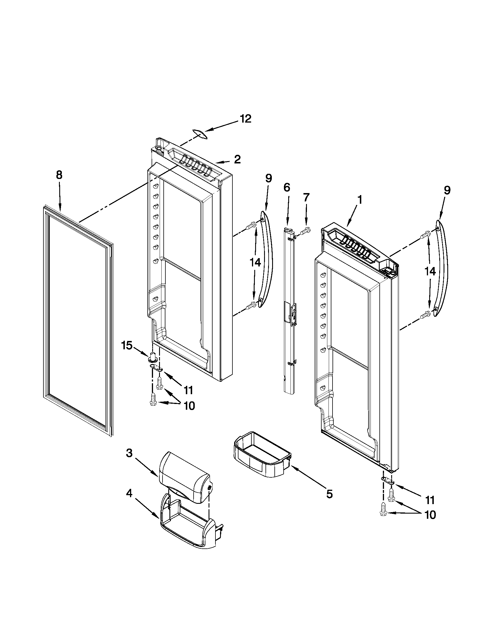 REFRIGERATOR DOOR PARTS