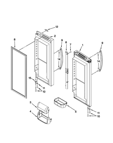 Refrigerator door parts