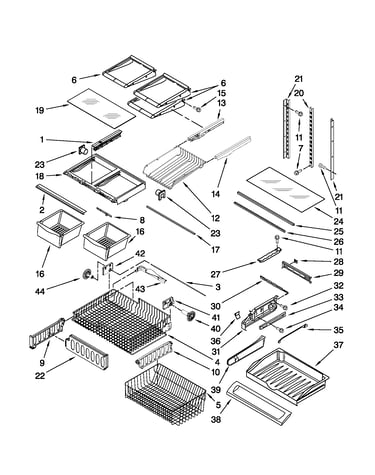 Shelf parts