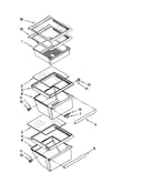 Refrigerator shelf parts