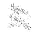 Whirlpool ED2DHEXWB00 motor and ice container parts diagram