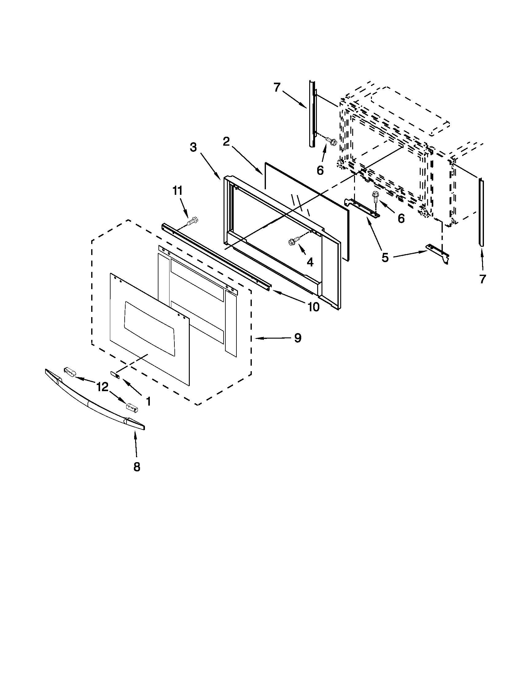 MICROWAVE DOOR PARTS