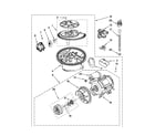 Whirlpool GU2275XTVY1 pump and motor parts diagram