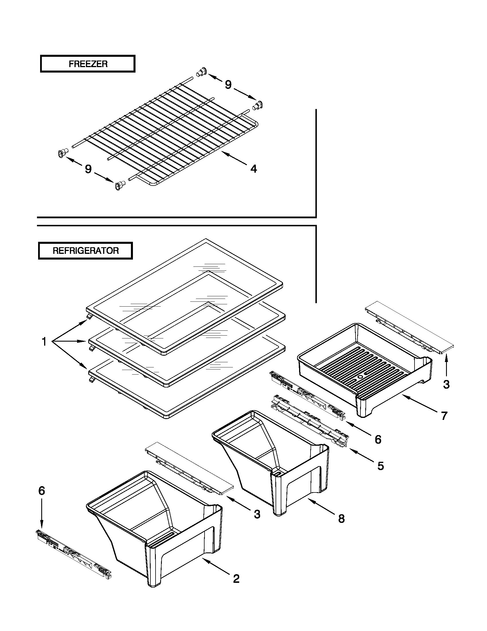 Shelf parts