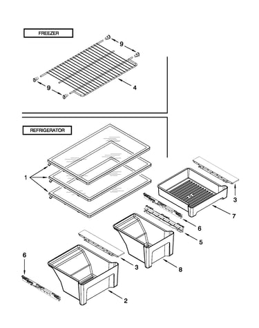 Shelf parts