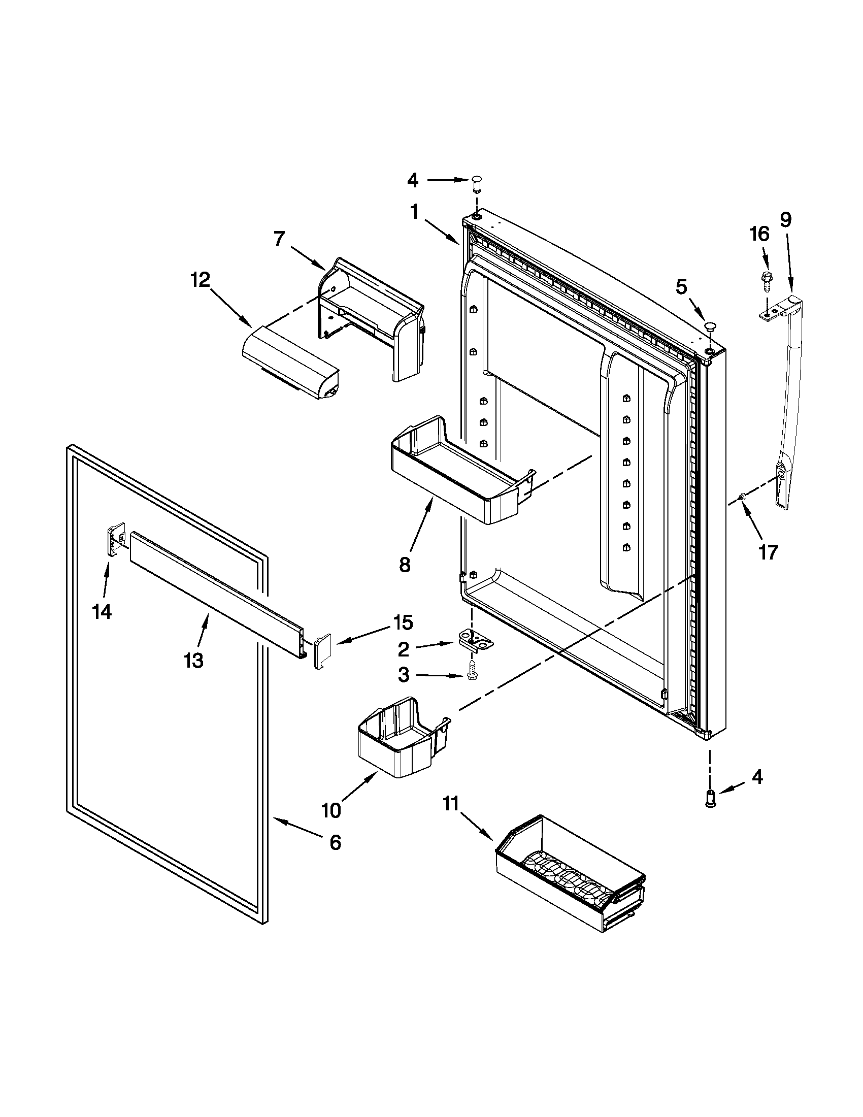 REFRIGERATOR DOOR PARTS