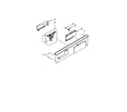 Whirlpool GU2275XTVQ3 control panel and latch parts diagram