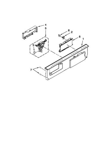 Control panel and latch parts