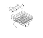 Whirlpool GU2275XTVQ3 upper rack and track parts diagram