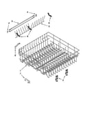 Upper rack and track parts
