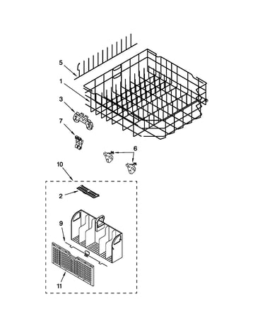 Lower rack parts