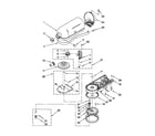 KitchenAid KSM154GBQCL0 case, gearing and planetary unit diagram