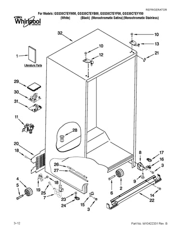 Cabinet parts