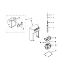 Motor and ice container parts