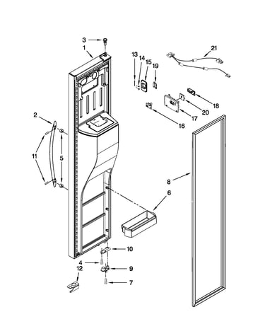 Freezer door parts