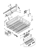 Upper rack and track parts