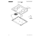 Ikea YIES350XW1 cooktop parts diagram