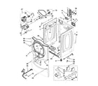 Whirlpool YWED9550WW2 cabinet parts diagram
